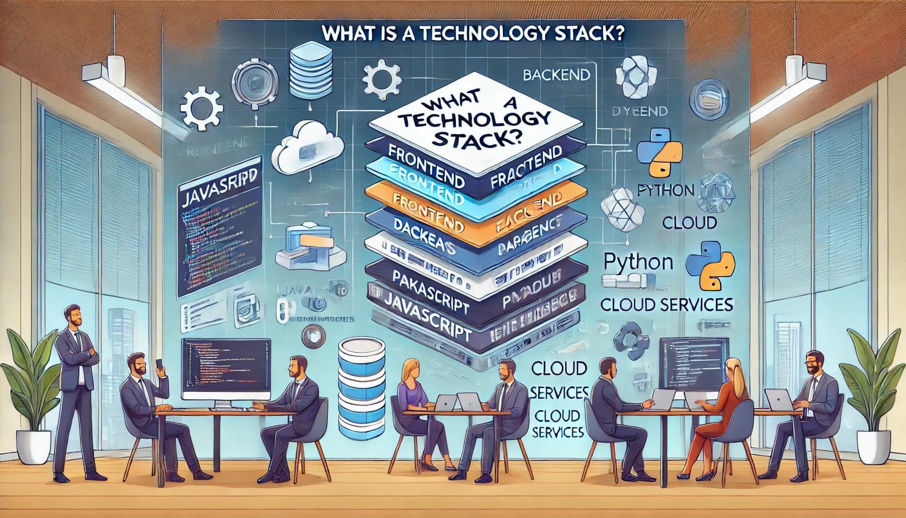 Software solutions illustration